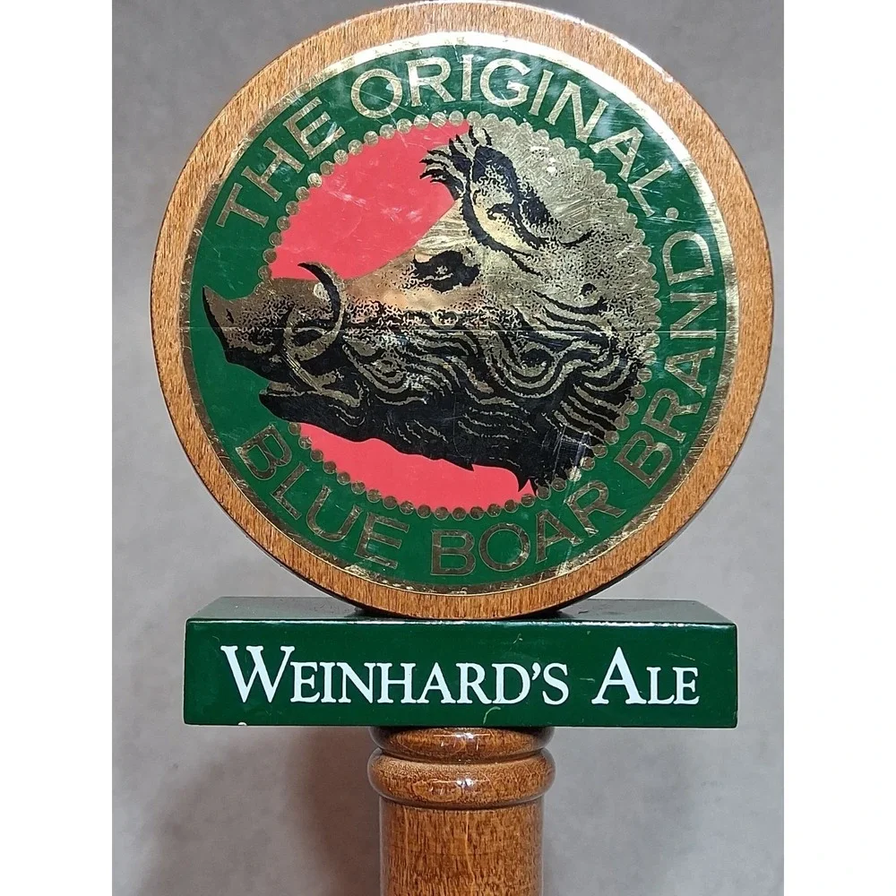 Beer TAP HANDLE 🍺 Weinhard's Ale BLUE BOAR BRAND Missing Bottom Piece
